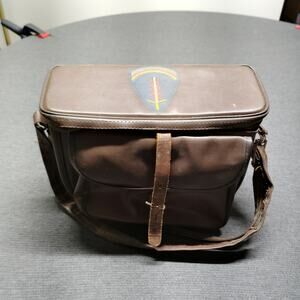 Wotancraft Scout Daily Camera Bag Vintage WWII Military Waxed Canvas Leather